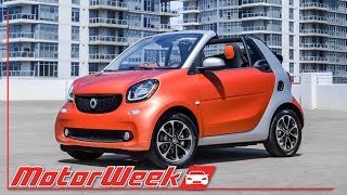 MotorWeek  First Look 2017 Smart ForTwo Cabrio [upl. by Lorain]