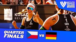 HermannovaStochlova vs IttlingerSchneider  Quarterfinal Highlights Kusadasi 2022 BeachProTour [upl. by Rovit]