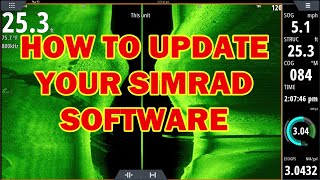 How to update software Simrad NSS Evo 3 Simrad Go XSE Go XSR Simrad Evo2 software update [upl. by Shoemaker452]