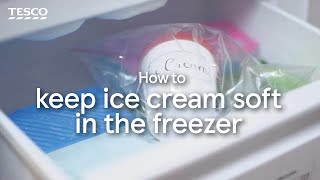 How to Keep Ice Cream Soft in the Freezer  Tesco [upl. by Iatnwahs]