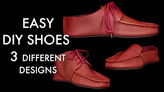 Shoes and Moccasin DIY  Pattern Download and Tutorial Video [upl. by Debarath]