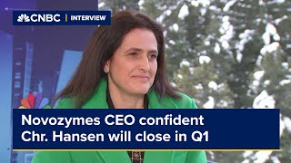 Novozymes CEO is confident its merger with Chr Hansen will close in Q1 [upl. by Nimra]