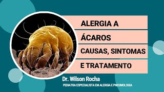 Alergia a Ácaro  Causas Sintomas e Tratamento  Dr Wilson Rocha [upl. by Ozzy56]