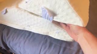 Flexicomfort Bed Wedge Pillow for Sleeping Adjustable Post Surgery Pillow Review [upl. by Oba]