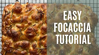 Easy Overnight Focaccia Tutorial uses instant yeast [upl. by Egroej]