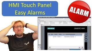 TIA Portal HMI Easy Alarms [upl. by Attenaj]