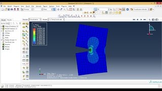 Abaqus tutorials for beginnersCrack analysis in Abaqus for 2D plate [upl. by Itsirk]