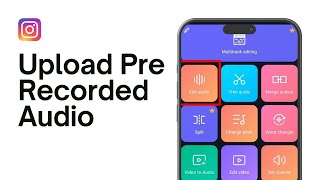 How to Upload Pre Recorded Audio on Instagram [upl. by Greabe]