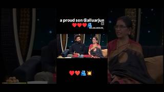 Icon star Allu Arjun a proud son mother ❤️alluarjunytshortsvideoshortsvairal [upl. by Nedrah]