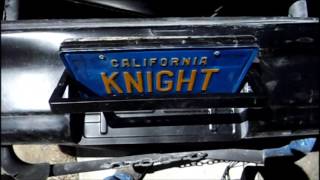 Knight Rider Firebird Rear License plate flipper [upl. by Aecila]