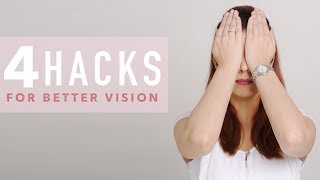 4 Exercises For Better Vision  Eye Yoga [upl. by Ahsilla]