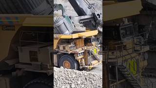 PampH 4100 XPC shovel loading Komatsu 930E haul truck shorts [upl. by Nance36]