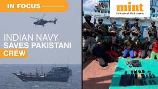 Indian Navys INS Sumitra Carries Out 2 Heroic Ops In 24 Hours Saves Pakistani Crew From Pirates [upl. by Ahel881]