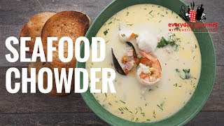 Seafood Chowder  Everyday Gourmet S6 E69 [upl. by Inuat]