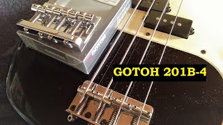 Gotoh 201B4 Bridge Upgrade  Squier Precision Bass [upl. by Riti643]