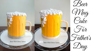 Beer Mug Cake  How to Make Beer Mug Cake [upl. by Ecnarrot911]