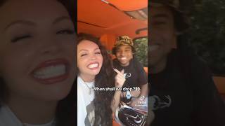 Jesy Nelson and Zion Foster tease their upcoming single MINE sped up via TikTok couple music [upl. by Aeel381]