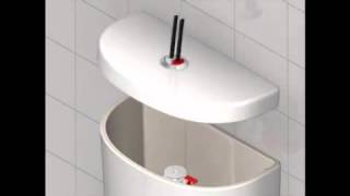 How To Change a toilet Push Button Ideal Standard amp Armitage Shanks [upl. by Curzon92]