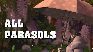 FFXIV All Parasols and where to get them [upl. by Hayley299]