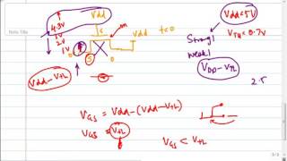 Backend VLSI PMOS NMOS Basics Classroom L5 [upl. by Labanna]