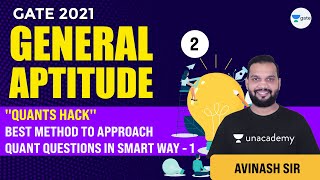 General Aptitude  Quants Hacks Best Method to Solve Quant Questions  1  Lec 2  GATEESE Exam [upl. by Thorncombe]