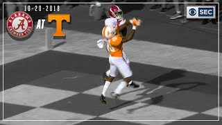 Alabama vs Tennessee 2018 Tua Tosses Four Touchdowns  CBS Sports [upl. by Haldeman]