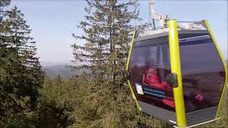 GERMANY OCHSENKOPF CABLE CAR RIDE UPHILL [upl. by Morganica]