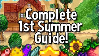 A Complete Guide for your First Summer  Stardew Valley 15 [upl. by Furie]