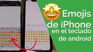 EMOJIS DE iPHONE EN TECLADO DE ANDROID [upl. by Eniawed]