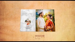 Wedding album design l 12 x 36 weddingalbum wisdomdesign albumdesign godimadhachi [upl. by Notserp]