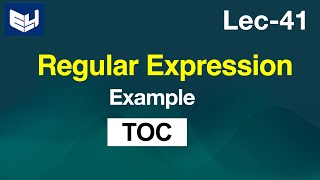 Regular Expression  Examples  TOC  Lec41  Bhanu Priya [upl. by Lupita439]