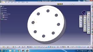 Catia  Circular pattern tutorial [upl. by Kcirde]