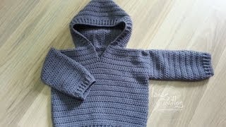 Tutorial Jersey Fácil Crochet o Ganchillo Bebé Sweater Baby [upl. by Hardy]