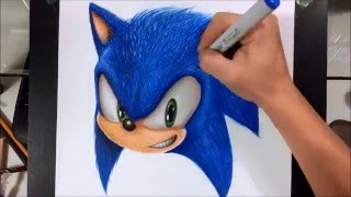 Drawing Realistic Sonic [upl. by Kegan]