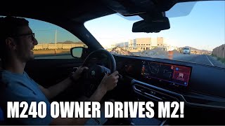 2024 BMW M2 vs M240i Driving Comparsion  Worth Upgrading [upl. by Cecelia]