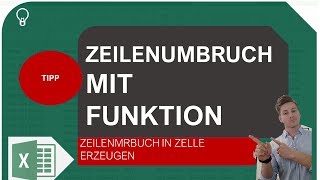 Zeilenumbruch in ExcelZellen über Funktion erzeugen I Excelpedia [upl. by Khalil]