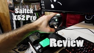 HOTAS  Saitek X52 Pro Flight Control System  Review [upl. by Eenram]