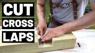 How To CUT CROSSLAPS In Thick Lumber [upl. by Clive951]