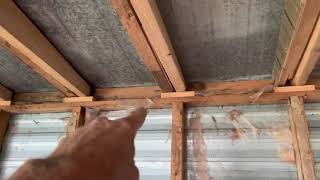 Mobile Home Roof Truss Replacement How To [upl. by Aiekam612]