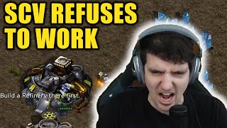 Artosis rages over an SCV not moving to build  Artosis Clips  Starcraft Remastered Broodwar [upl. by Huttan]