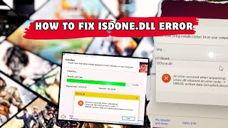 how to fix isdonedll error while installing the game [upl. by Nnylaehs]