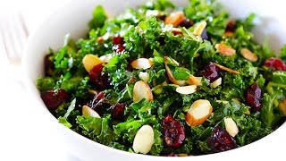 10 Day Detox Diet Recipes  Raw Kale Salad Recipe [upl. by Dympha241]