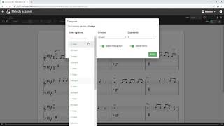 Transposing Scores  Melody Scanner Tutorial [upl. by Christoffer]