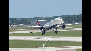 Delta A330300 take off DTW [upl. by Alliuqat567]