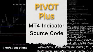 PIVOT PLUS Indicator NonRepainting – MQL4 Source Code – Pivot Point – MetaTrader 4 [upl. by Orgel]