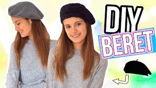 Cómo hacer una BOINA en 1 MINUTO🤩  DIY BERET fácil y rápido [upl. by Reed]