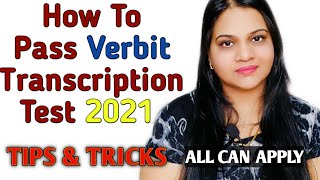 How To Pass Verbit Transcription Test Work From homePart Time Job For Student Typing Jobs Online [upl. by Vinny]