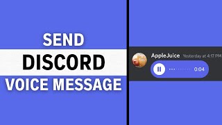 How to Send Voice Messages on Discord on PC FULL GUIDE [upl. by Gunner]