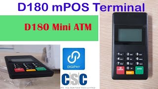 D180 mpos Terminal 2023  digipay micro atm installation in pc  भाग1 [upl. by Laeahcim]