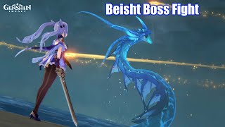 Genshin Impact  Beisht Boss Fight Sea Dragon vs Shenhe [upl. by Ruhtra103]